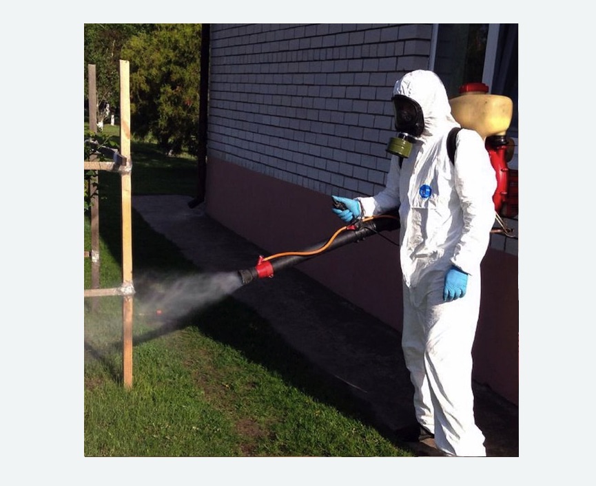 травля клещей на участке в Шумихе